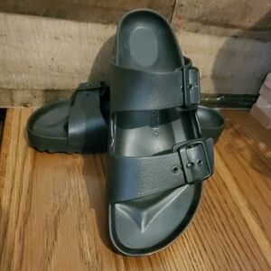 Birkenstock Arizona Essentials EVA Unisex Sandals Black Sz 39 US M 6.5 W 8.5 EUC
